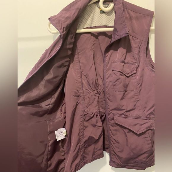 Women's Purple Sleeveless Jacket - Picture 3 of 7